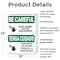 Signmission Keep Hands Out Of Machinery Bilingual OSHA Be Careful Sign, Plastic, 18in W x 24in L, 2PK OS-2PACK-BC-P-1824-L-10031 - alternate 3
